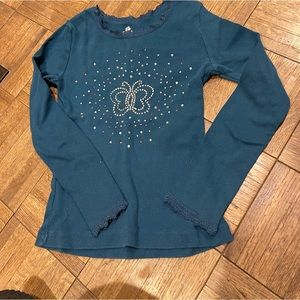 Girls butterfly 🦋 top size 7/8